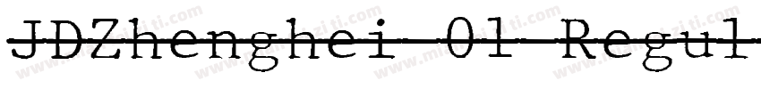JDZhenghei 01 Regul字体转换